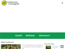 Tablet Screenshot of catherinecussaguet.com